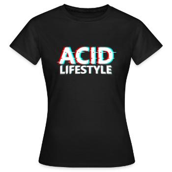 acid lifestyle - T-shirt Femme - noir - Devant - AI Model Female 172 dark (172cm)