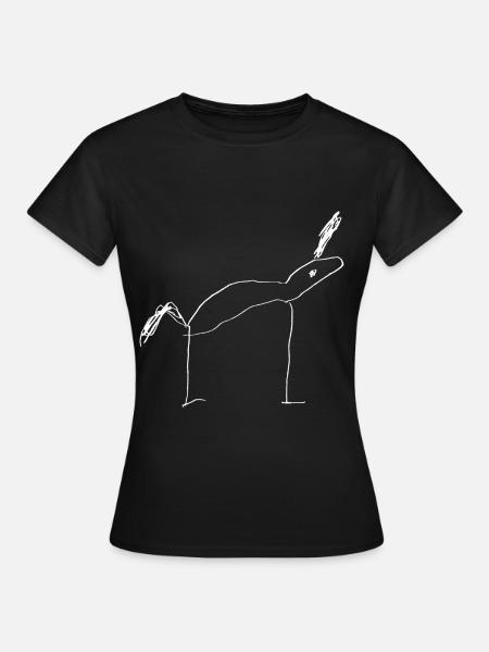 Einhorn - Frauen T-Shirt - Schwarz