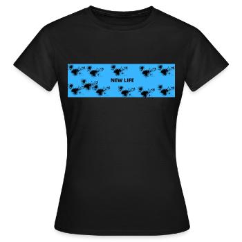 NEw LIFE 13 - T-shirt Femme - noir - Devant - AI Model Female 172 dark (172cm)