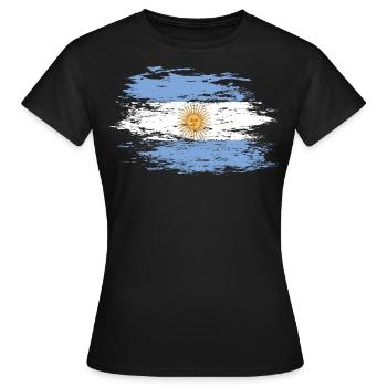 Argentina used - Women's T-Shirt - black - Front - AI Model Female 172 dark (172cm)