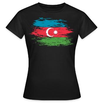 Aserbaidschan used - Frauen T-Shirt - Schwarz - Vorne - AI Model Female 172 dark (172cm)