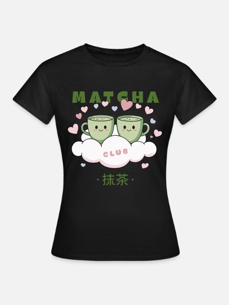 Matcha Club - Tee - Frauen T-Shirt - Schwarz