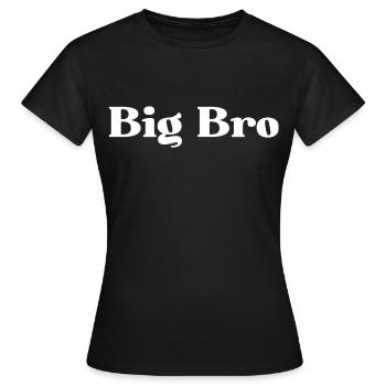 BIG BRO. BIG BROTHER - Women's T-Shirt - black - Front - AI Model Female 172 dark (172cm)