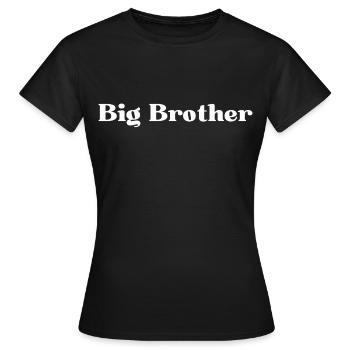 BIG BRO. BIG BROTHER - Women's T-Shirt - black - Front - AI Model Female 172 dark (172cm)