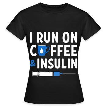Diabetiker Insulin - Frauen T-Shirt - Schwarz - Vorne - AI Model Female 172 dark (172cm)