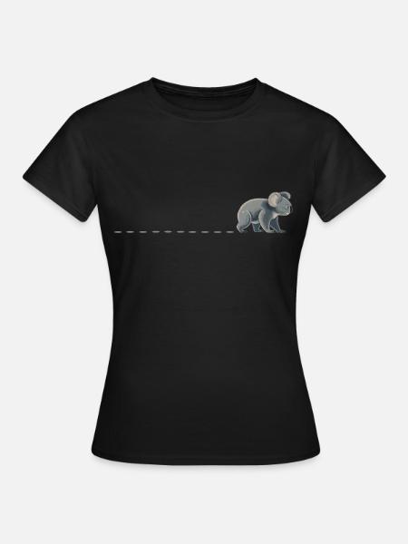 Traces de koala Empreintes de koala Traces de koala Traces de koala - T-shirt Femme - noir