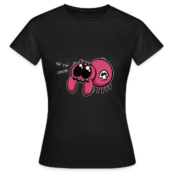 Eat You Chomp - Frauen T-Shirt - Schwarz - Vorne - AI Model Female 172 dark (172cm)
