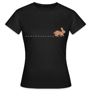Rabbit Tracks Rabbit Rabbit Tracks Rabbit Tracks Rabbit Track Rabbit - Women's T-Shirt - black - Front - AI Model Female 172 dark (172cm)
