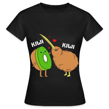 kiwi-oiseau kiwi - T-shirt Femme - noir - Devant - AI Model Female 172 dark (172cm)