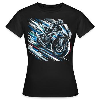 Spectre de vitesse - T-shirt Femme - noir - Devant - AI Model Female 172 dark (172cm)