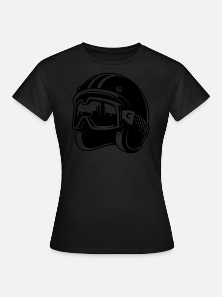 race helmet - Women's T-Shirt - black