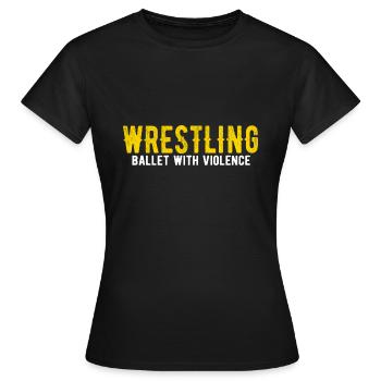 Grappling Martial Arts Wrestling - Frauen T-Shirt - Schwarz - Vorne - AI Model Female 172 dark (172cm)