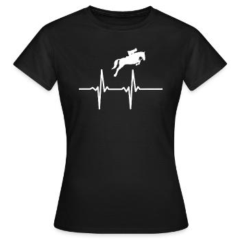 Cavalier cavalier dressage cavalier - T-shirt Femme - noir - Devant - AI Model Female 172 dark (172cm)