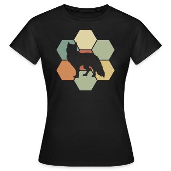 Fox foxes - Women's T-Shirt - black - Front - AI Model Female 172 dark (172cm)