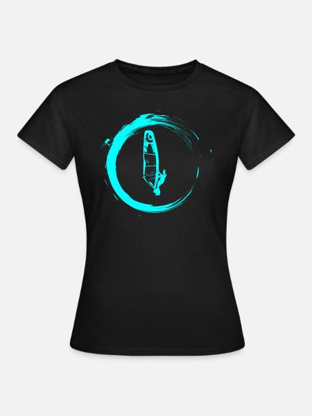 Windsurfer Windsurfen - Frauen T-Shirt - Schwarz