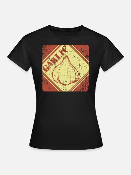 Knoblauch - Frauen T-Shirt - Schwarz