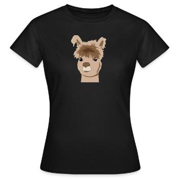 LAMA - Women's T-Shirt - black - Front - AI Model Female 172 dark (172cm)