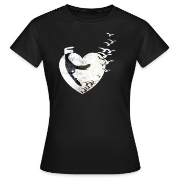 J'aime Sylt - T-shirt Femme - noir - Devant - AI Model Female 172 dark (172cm)