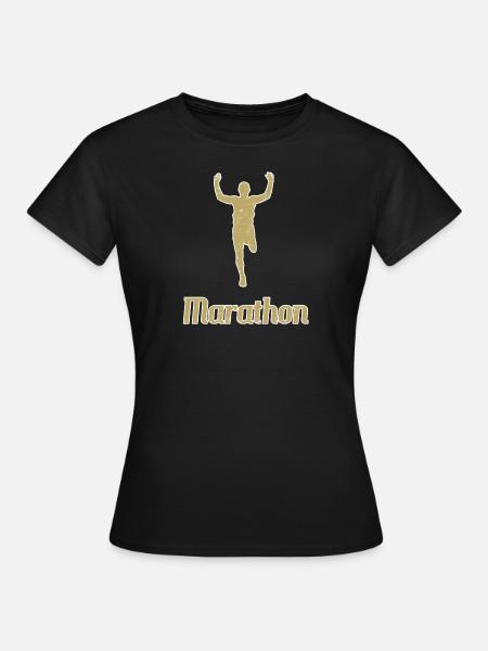 Marathon marathon coureurs - T-shirt Femme - noir