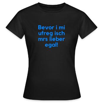 Dicton souabe Souabes Drôle typique - T-shirt Femme - noir - Devant - AI Model Female 172 dark (172cm)