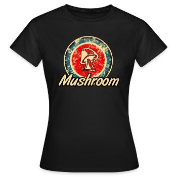 Mushroom Mushrooms Magic Mushrooms - Women's T-Shirt - black - Front - AI Model Female 172 dark (172cm)