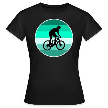 Downhill - T-shirt Femme - noir - Devant - AI Model Female 172 dark (172cm)