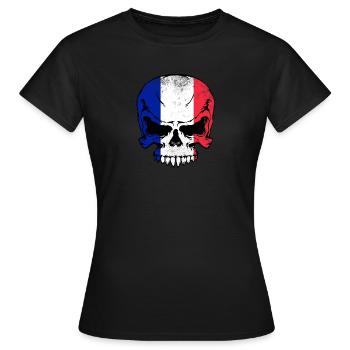 Frankreich france french - Frauen T-Shirt - Schwarz - Vorne - AI Model Female 172 dark (172cm)