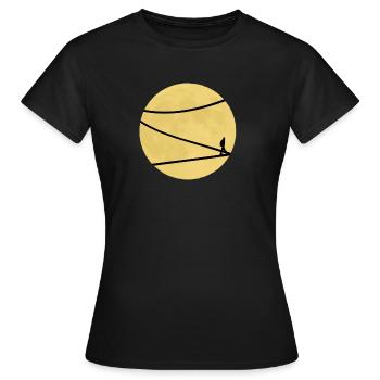 mond - Frauen T-Shirt - Schwarz - Vorne - AI Model Female 172 dark (172cm)