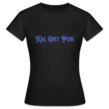 Kal Ort Por - Frauen T-Shirt - Schwarz - Vorne - AI Model Female 172 dark (172cm)