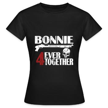 Bonnie - Clyde Cadeau Idée - T-shirt Femme - noir - Devant - AI Model Female 172 dark (172cm)