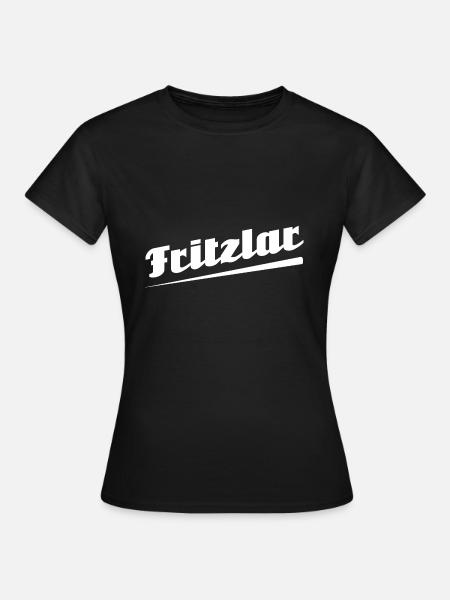 Fritzlar - Textdesign mit Stadtnamen - Frauen T-Shirt - Schwarz