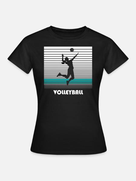 Volleyballerin - Frauen T-Shirt - Schwarz