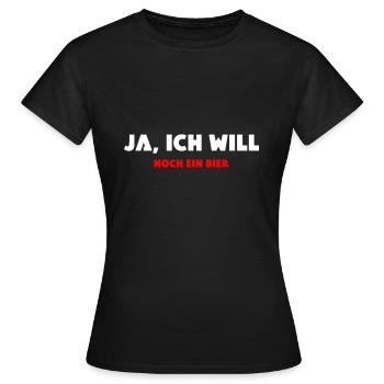 JGA Junggesellenaschied Polterabend - Frauen T-Shirt - Schwarz - Vorne - AI Model Female 172 dark (172cm)