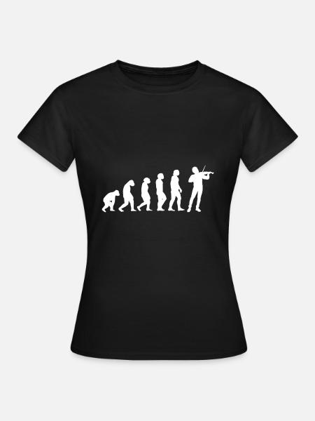 Evolution Geiger - Frauen T-Shirt - Schwarz