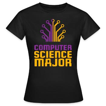 Computer - Frauen T-Shirt - Schwarz - Vorne - AI Model Female 172 dark (172cm)