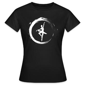 Ballerina - Frauen T-Shirt - Schwarz - Vorne - AI Model Female 172 dark (172cm)