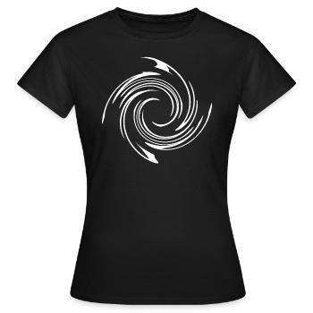 Swirl spirale idée de cadeau de chemise motif gribouillis - T-shirt Femme - noir - Devant - AI Model Female 172 dark (172cm)