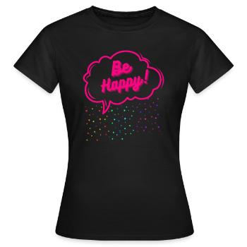 HappyRain - T-shirt Femme - noir - Devant - AI Model Female 172 dark (172cm)