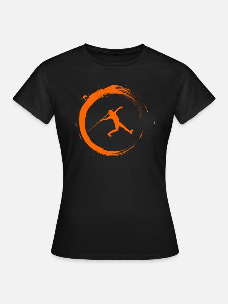Speerwurf - Frauen T-Shirt - Schwarz
