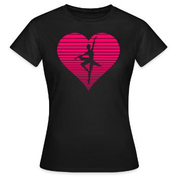 ballerine - T-shirt Femme - noir - Devant - AI Model Female 172 dark (172cm)