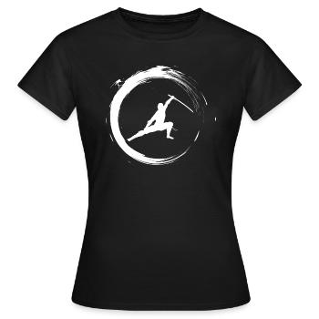 Ninja - Women's T-Shirt - black - Front - AI Model Female 172 dark (172cm)