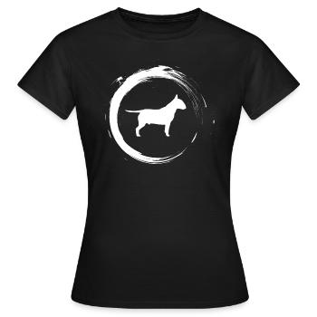 Bull Terrier - T-shirt Femme - noir - Devant - AI Model Female 172 dark (172cm)