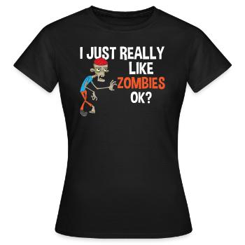 Zombie Zombie Zombie Zombie Zombie - Frauen T-Shirt - Schwarz - Vorne - AI Model Female 172 dark (172cm)