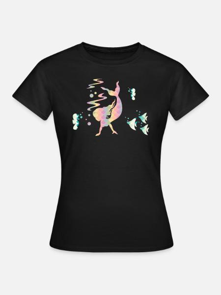 Rainbow Mermaid mermaid - Women's T-Shirt - black