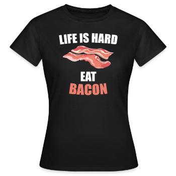 jambon - T-shirt Femme - noir - Devant - AI Model Female 172 dark (172cm)