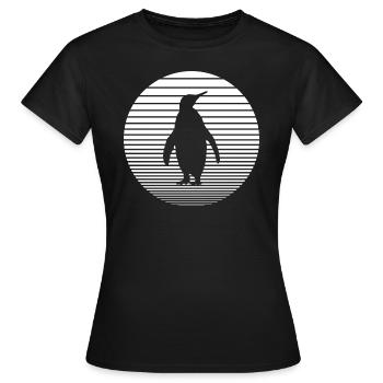 manchot - T-shirt Femme - noir - Devant - AI Model Female 172 dark (172cm)
