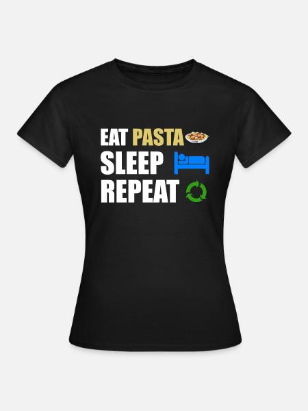 Pasta - Frauen T-Shirt - Schwarz