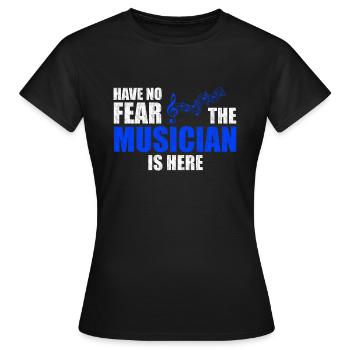 Musiciens - T-shirt Femme - noir - Devant - AI Model Female 172 dark (172cm)
