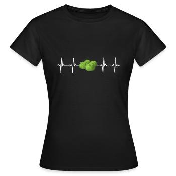 Salat Frequenz - Frauen T-Shirt - Schwarz - Vorne - AI Model Female 172 dark (172cm)