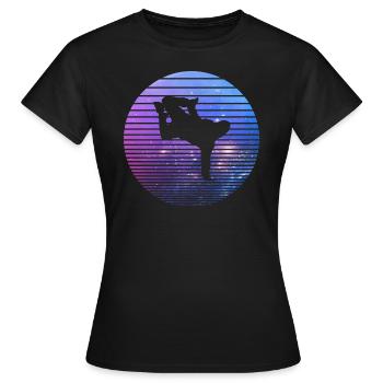 break dancing - Women's T-Shirt - black - Front - AI Model Female 172 dark (172cm)